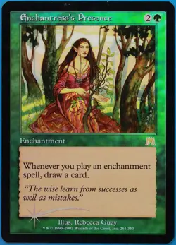 Enchantress's Presence FOIL Onslaught HEAVILY PLD Rare CARD (509294) ABUGames - Image 1