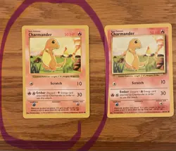 Charmander Shadowless Base Set Pokemon Card - NM - Image 1
