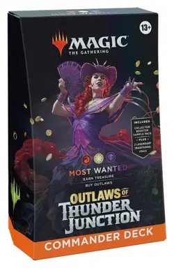 New and Sealed x 1 Outlaws of Thunder Junction: Commander Deck - Most Wanted MTG - Image 1