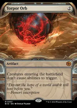 Torpor Orb - Foil Extended Art Showcase BIG NM MTG - Image 1