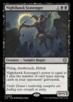 NM Nighthawk Scavenger, MTG, Lost Caverns of Ixalan, Magic the Gathering, 203 - Image 1