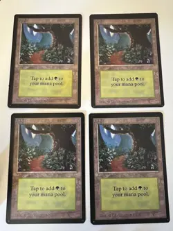 Magic the Gathering MTG Forest v.1 (Path) BETA Beta NM (Beta Bob) - Image 2