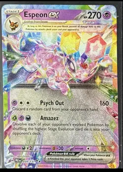 Pokemon Prismatic Evolutions Double Rare EX EEVEE Set Of 9 ENGLISH EEVEELUTIONS - Image 3
