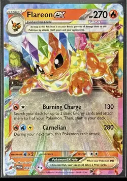 Pokemon Prismatic Evolutions Double Rare EX EEVEE Set Of 9 ENGLISH EEVEELUTIONS - Image 4