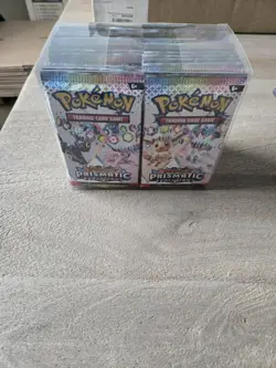 Pokemon Prismatic Evolutions Booster Pack Lot of 36 From Surprise Boxes, w/ Case - Image 1
