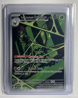 POKEMON 187/182 DESTINED RIVALS TEAM ROCKET'S SPIDOPS ILLUSTRATION RARE - Image 1