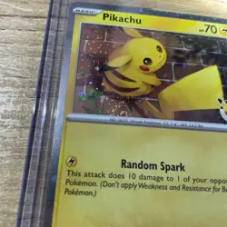 Pikachu 051 /162 Stamped 2026 Pokemon Day 30 Promo TCG With Coin and SWIRL! 🌀 - Image 3