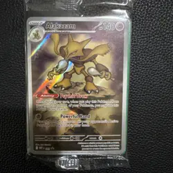 Pokemon TCG - Alakazam 009 (Black Star Promo) - Mega Evolution Promo NM SEALED - Image 2