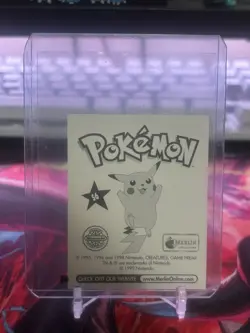 Merlin Topps Pokemon Sticker Pikachu Prism Holo #S6 Near Mint!!! - Image 2