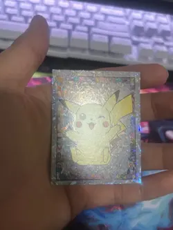 Merlin Topps Pokemon Sticker Pikachu Prism Holo #S6 Near Mint!!! - Image 3