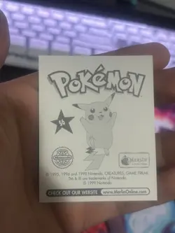 Merlin Topps Pokemon Sticker Pikachu Prism Holo #S6 Near Mint!!! - Image 4