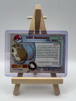 1999 Topps Pokemon TV Animation Edition Raticate #20 Green Topps Logo LP - Image 2