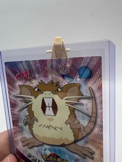 1999 Topps Pokemon TV Animation Edition Raticate #20 Green Topps Logo LP - Image 3