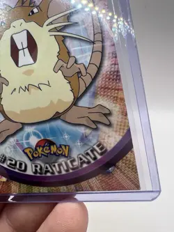 1999 Topps Pokemon TV Animation Edition Raticate #20 Green Topps Logo LP - Image 5