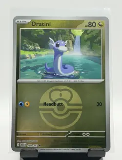 Dratini 150/217 - Love Ball Holo - Pokemon TCG: Ascended Heroes NM - Image 1