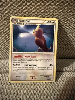 Noctowl Arceus Pokemon Theme Deck Exclusive Rare Pokemon Card - Non holo - Rare - Image 1