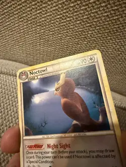 Noctowl Arceus Pokemon Theme Deck Exclusive Rare Pokemon Card - Non holo - Rare - Image 2