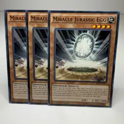 3x Yugioh Miracle Jurassic Egg SR04-EN011 Common - LP-NM 💎 - Image 1
