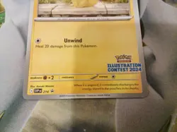 Pokemon Tcg Pikachu SVP 214 Illustration Contest 2024 Black Star Promo - Image 3