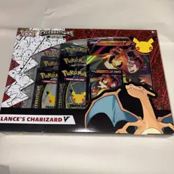 Pokemon TCG Celebrations Collection Lance's Charizard V Box New Sealed MINT - Image 1