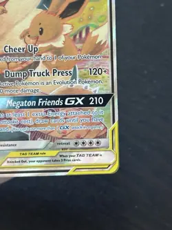 Eevee & Snorlax GX SM169 Tag Team Full Art Black Star Promo Pokemon TCG (NM) - Image 3