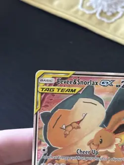 Eevee & Snorlax GX SM169 Tag Team Full Art Black Star Promo Pokemon TCG (NM) - Image 5