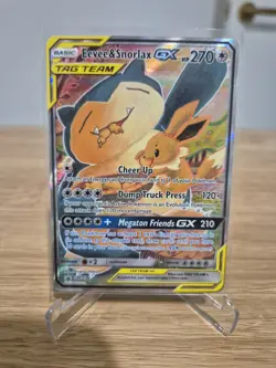 Pokemon TCG - Eevee & Snorlax GX SM169 - Sun and Moon Black Star Promo NM/Mint - Image 1