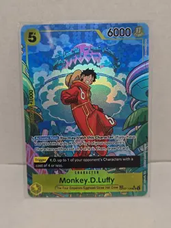Monkey.D.Luffy (TR) OP07-109 Two Legends One Piece TCG Treasure Rare - Image 1