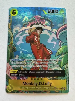 Monkey.D.Luffy (TR) OP07-109 Two Legends Foil One Piece tcg Treasure Rare - Image 1