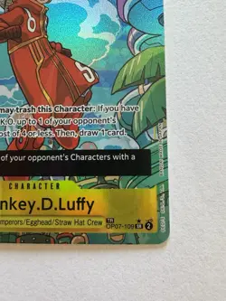 Monkey.D.Luffy (TR) OP07-109 Two Legends Foil One Piece tcg Treasure Rare - Image 4