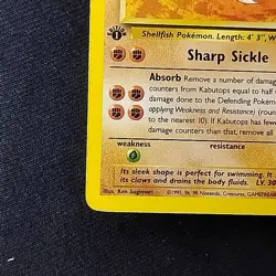 Pokemon TCG Kabutops Fossil 24/62 1st Edition Non Holo Rare LP - Image 5