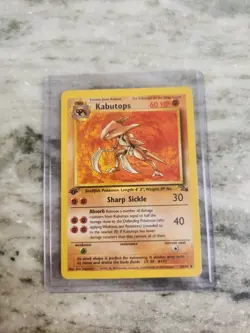 Pokemon TCG Kabutops 24/62 Non-Holo 1st Edition Rare Fossil 1999- LP- - Image 1