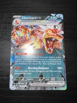 Pokemon TCG Charizard EX Holo Double Rare Card 125/197 Sv03: Obsidian Flames - Image 1