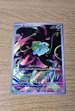 Pokemon TCG Bulbasaur 133/132 Mega Evolutions Illustration Rare (NM) - Image 1