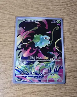 Pokemon TCG Bulbasaur 133/132 Mega Evolutions Illustration Rare (NM) - Image 4