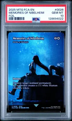PSA 10 - Tifa Memories of Nibelheim 0026 Foil Final Fantasy Through the Ages MTG - Image 1
