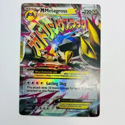 Pokemon Card - Mega M Metagross EX - Ultra Rare XY35 Shiny Black Star Promo 2014 - Image 1