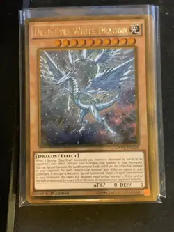 Deep-Eyes White Dragon MVP1-ENG05 Gold Rare 1st Edition Yu-Gi-Oh NM - Image 1