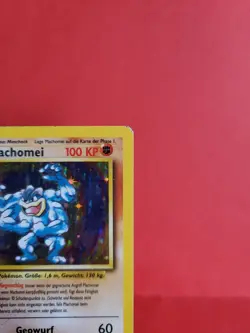 Pokemon Karte/card - Machomei Machamp 8/102 - Base Set 1. Edition Very Good - Image 3
