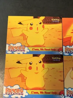 1998 Topps Pokemon Movie Animation Pikachu’s Vacation || 6 Cards - Image 2
