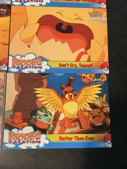 1998 Topps Pokemon Movie Animation Pikachu’s Vacation || 6 Cards - Image 4