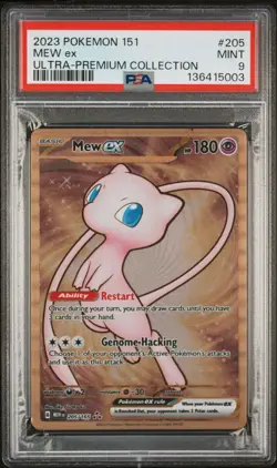 Mew ex (Ultra Premium Collection Metal Card) Pokemon Scarlet & Violet 151 PSA 9 - Image 1