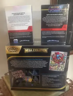 Pokemon Mega Evolution Lucario ETB & Booster Bundle Prismatic & Phantasmal Flame - Image 2