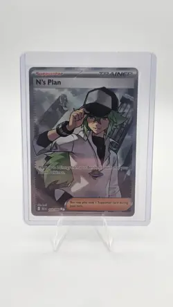N's Plan 163/086 - Pokemon TCG - Black Bolt Ultra Rare Full Art Trainer Holo - Image 1