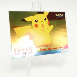 Topps Pokemon Pikachu's Vacation #53 Cmon We Need Help Holo Foil LP - Image 5