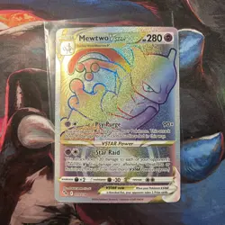 Mewtwo VSTAR 79/78 & Dragonite VSTAR 081/078 Rainbow Secret Rares Pokemon Go NM - Image 3