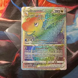 Mewtwo VSTAR 79/78 & Dragonite VSTAR 081/078 Rainbow Secret Rares Pokemon Go NM - Image 5