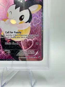 2013 Pokemon B&W Legendary Treasures Emolga EX #RC23 | FULL ART | PSA 7 - NM - Image 5