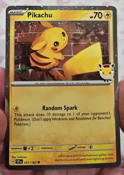 2026 Pokemon Day 30th Anniversary Pikachu 051 Stamped Promo with Swirl! - Image 1