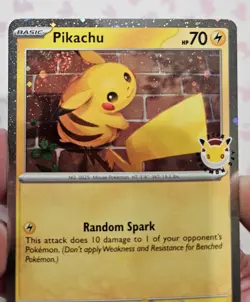 2026 Pokemon Day 30th Anniversary Pikachu 051 Stamped Promo with Swirl! - Image 2